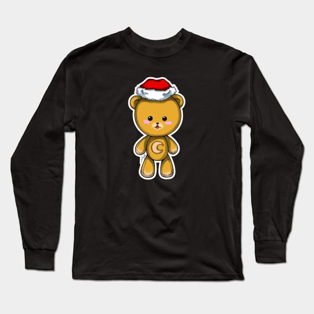 Moonbear X-Mas Long Sleeve T-Shirt by LinYue